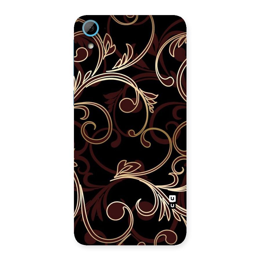 Golden Maroon Beauty Back Case for HTC Desire 826
