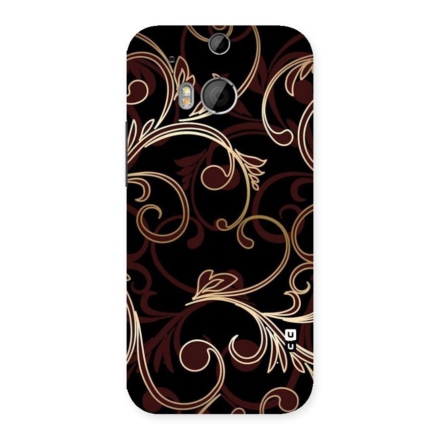 Golden Maroon Beauty Back Case for HTC One M8