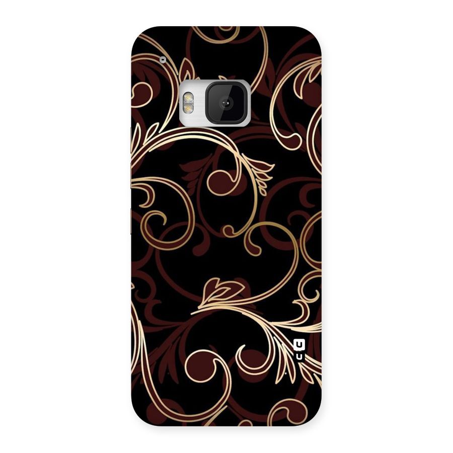 Golden Maroon Beauty Back Case for HTC One M9