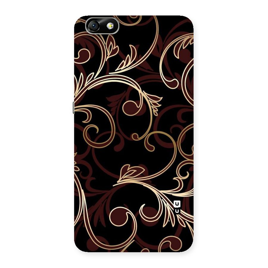 Golden Maroon Beauty Back Case for Honor 4X