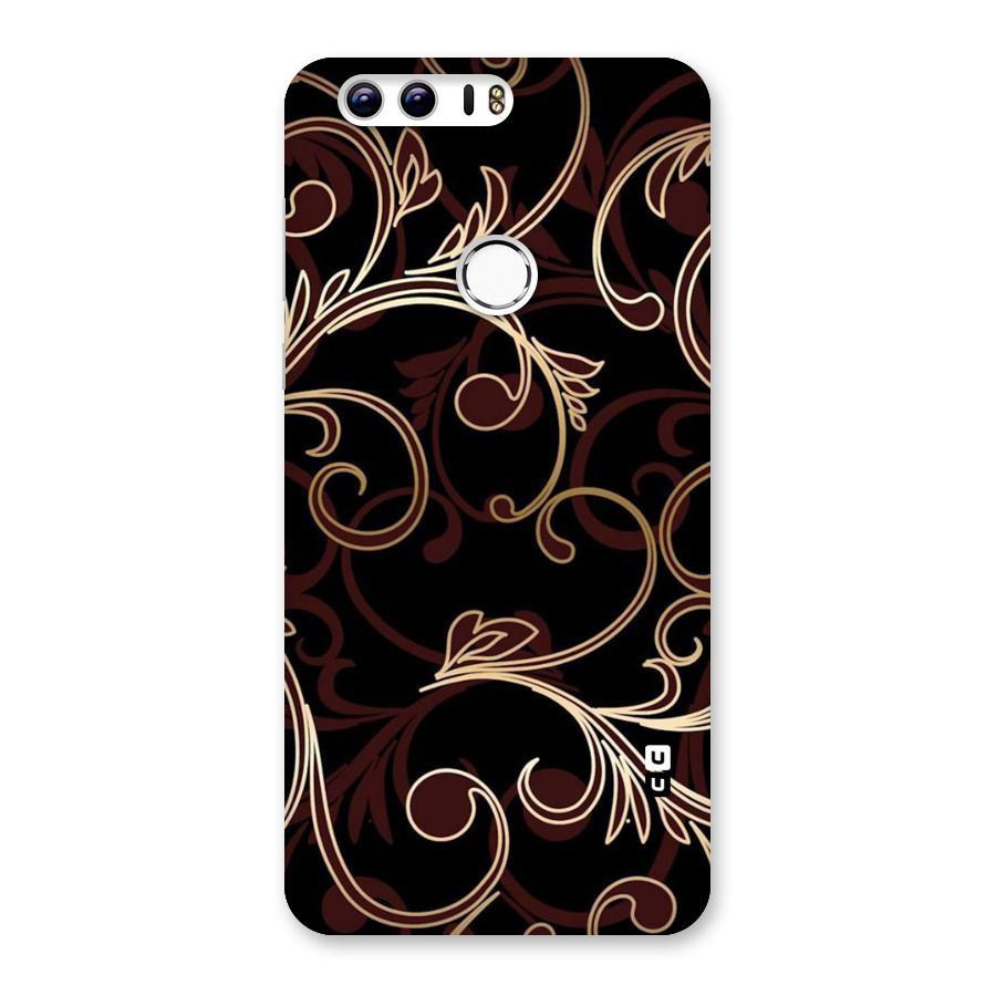 Golden Maroon Beauty Back Case for Honor 8