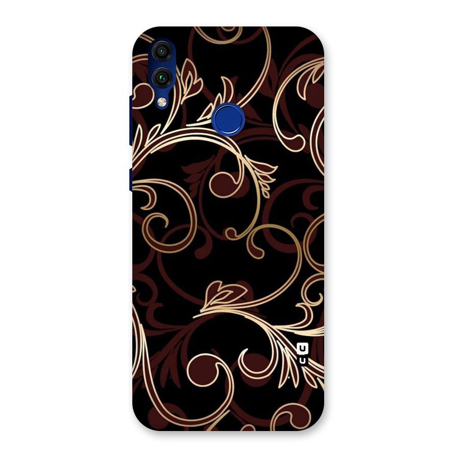 Golden Maroon Beauty Back Case for Honor 8C