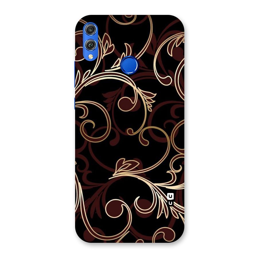 Golden Maroon Beauty Back Case for Honor 8X