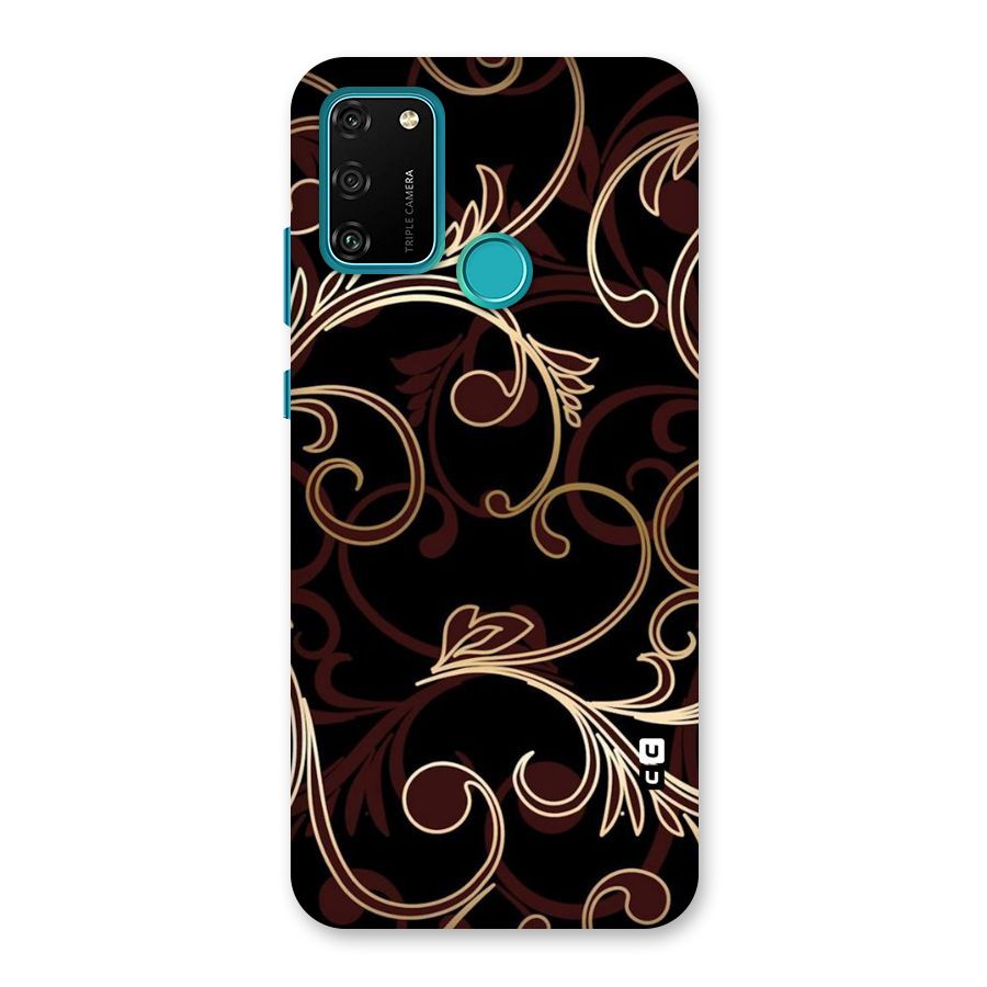 Golden Maroon Beauty Back Case for Honor 9A