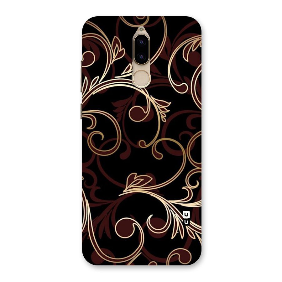 Golden Maroon Beauty Back Case for Honor 9i