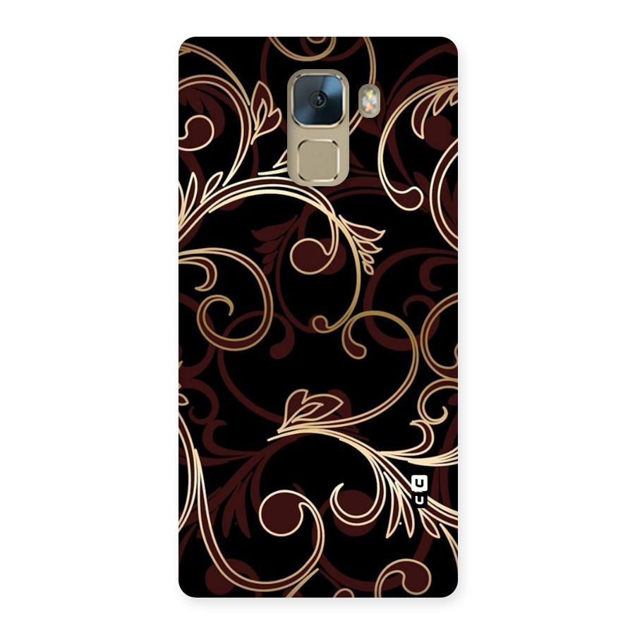 Golden Maroon Beauty Back Case for Huawei Honor 7