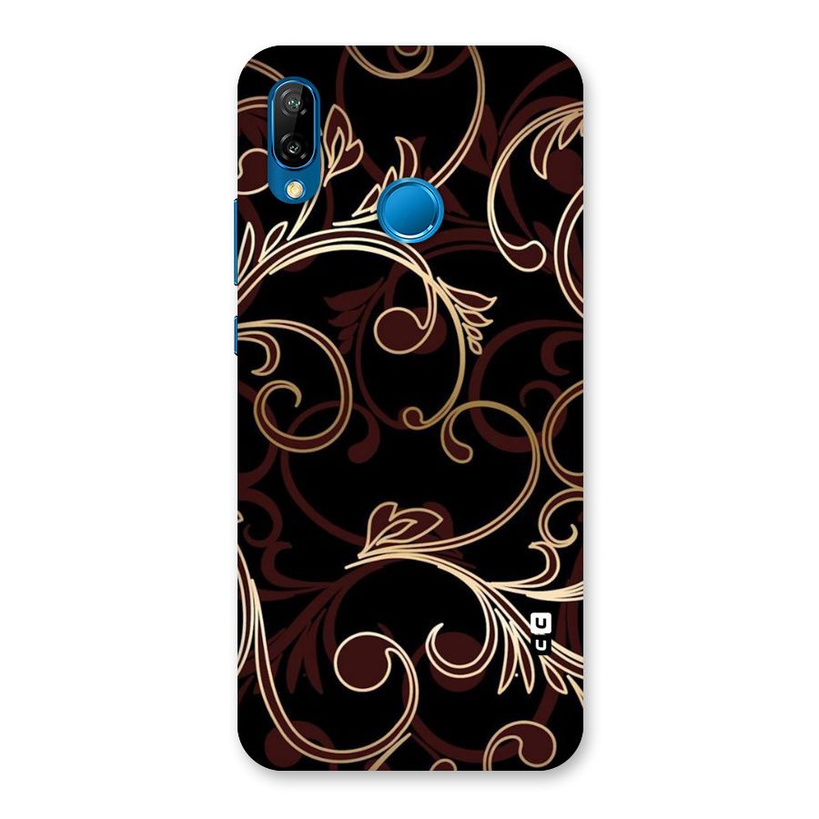 Golden Maroon Beauty Back Case for Huawei P20 Lite