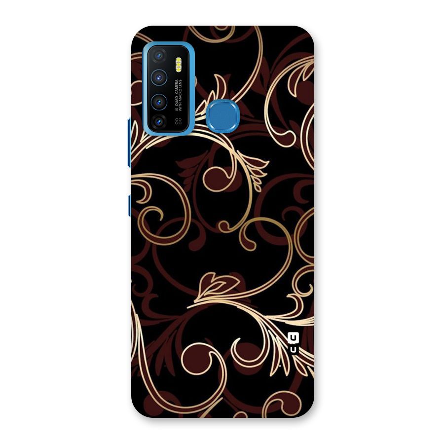 Golden Maroon Beauty Back Case for Infinix Hot 9