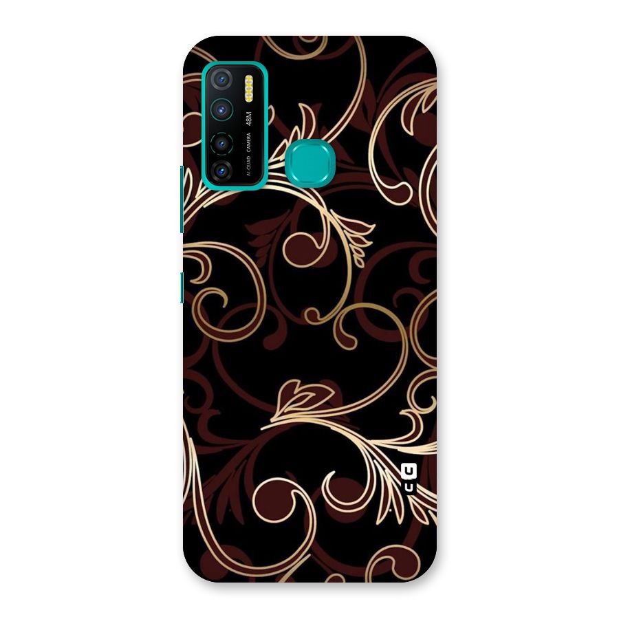 Golden Maroon Beauty Back Case for Infinix Hot 9 Pro