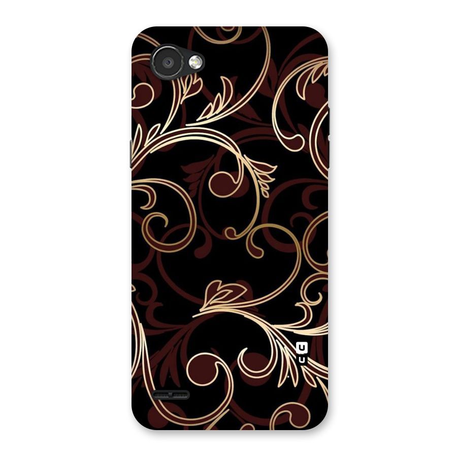 Golden Maroon Beauty Back Case for LG Q6