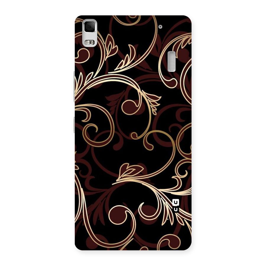 Golden Maroon Beauty Back Case for Lenovo K3 Note