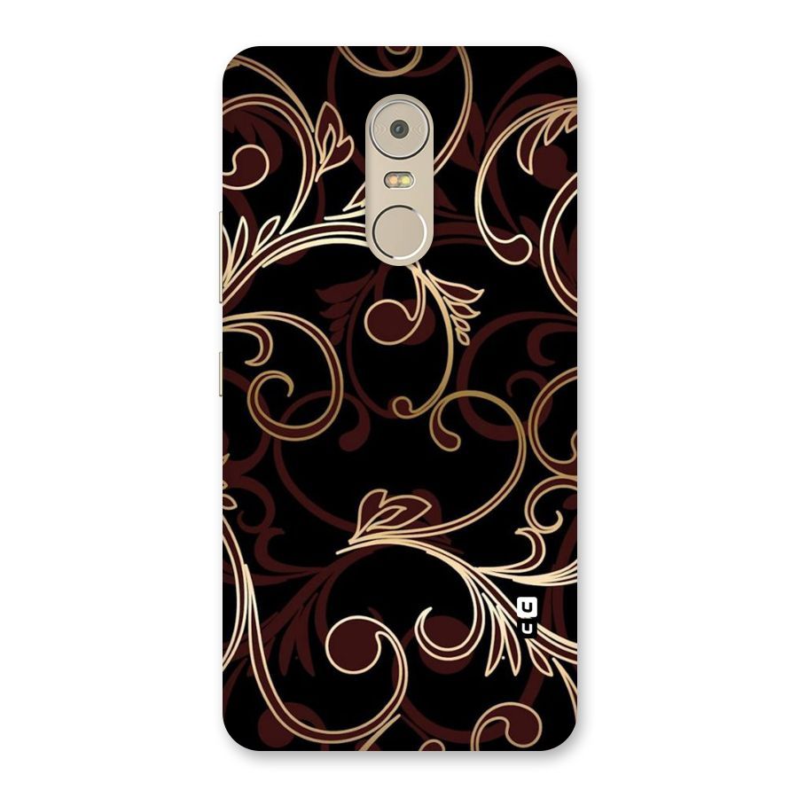 Golden Maroon Beauty Back Case for Lenovo K6 Note