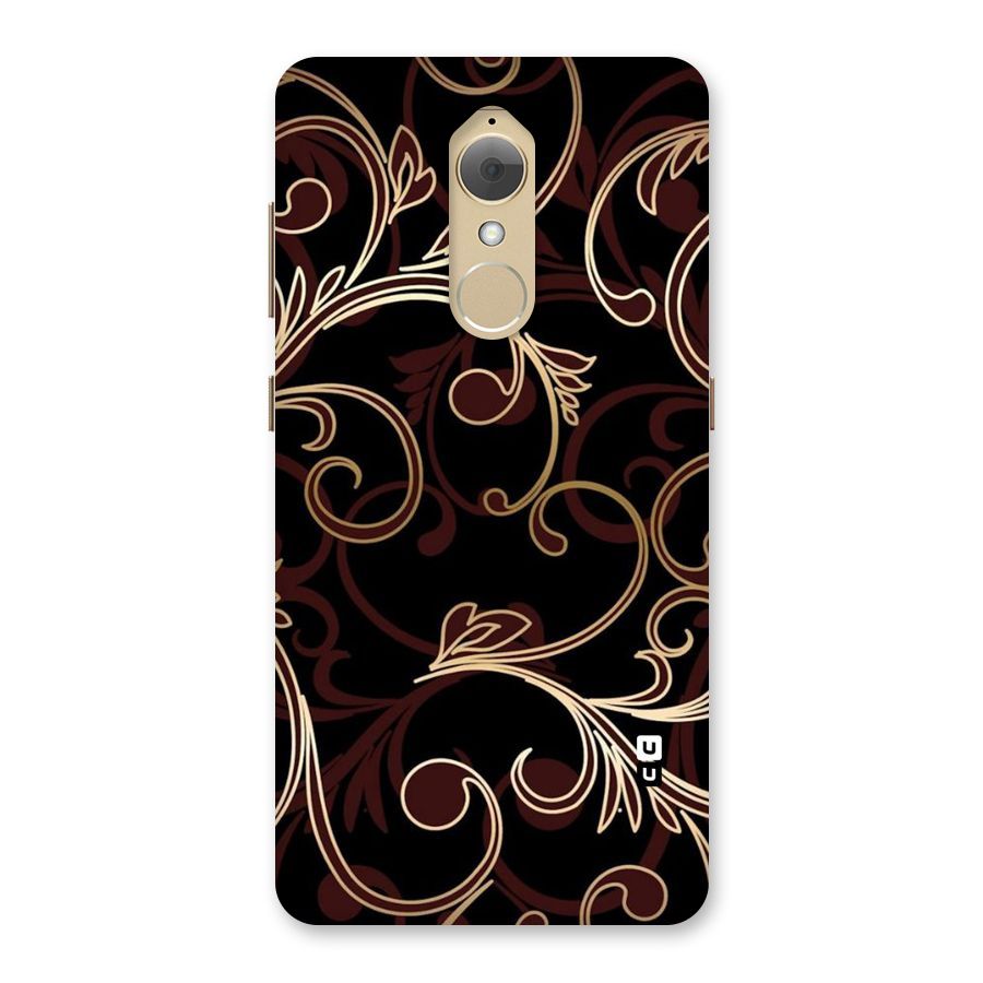 Golden Maroon Beauty Back Case for Lenovo K8