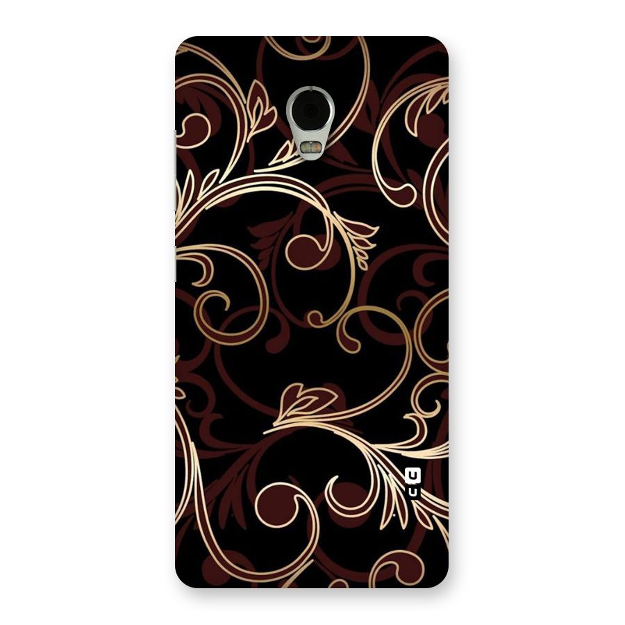 Golden Maroon Beauty Back Case for Lenovo Vibe P1