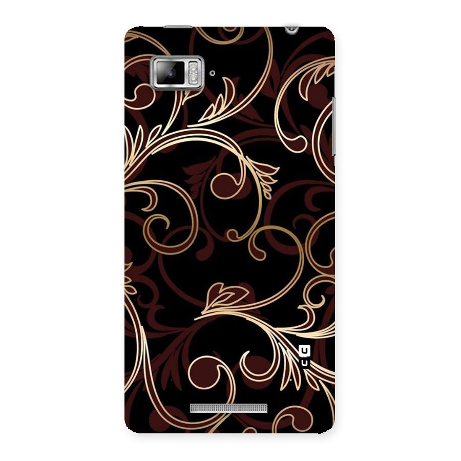 Golden Maroon Beauty Back Case for Lenovo Vibe Z K910