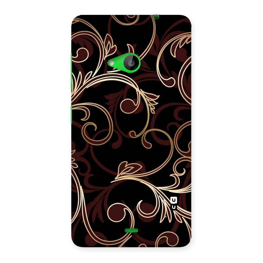 Golden Maroon Beauty Back Case for Lumia 535