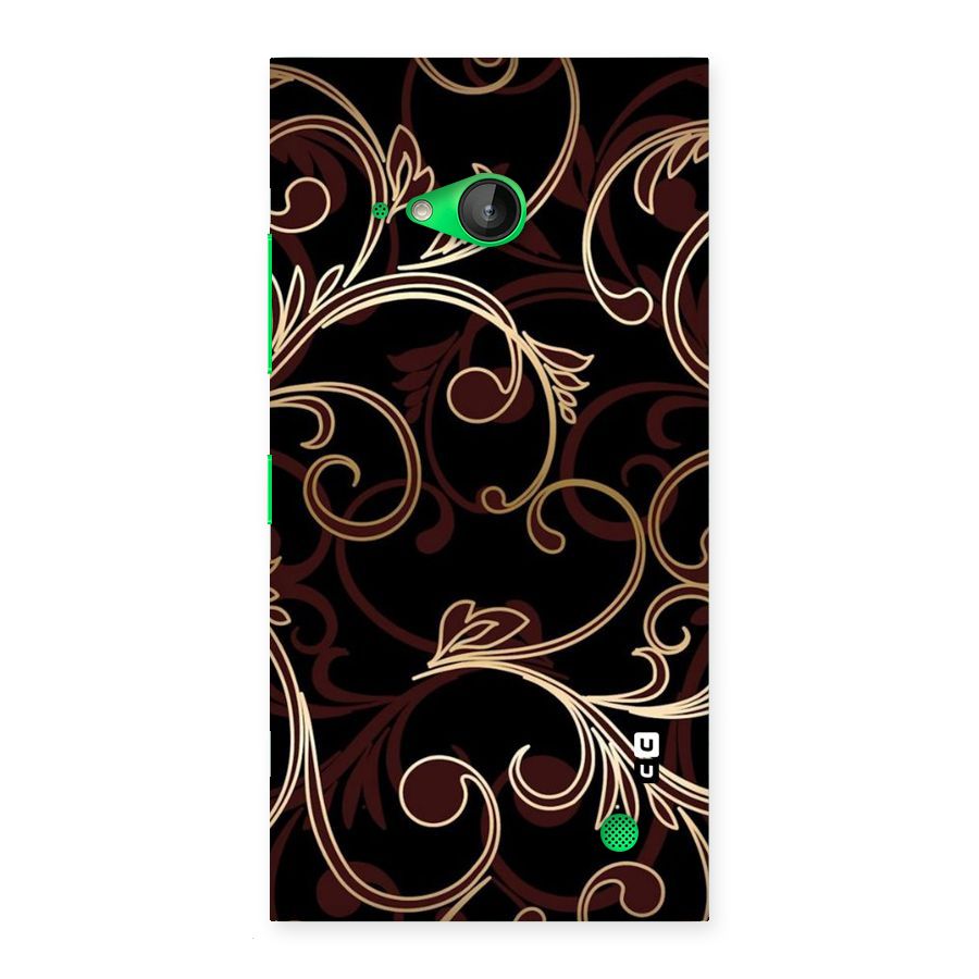 Golden Maroon Beauty Back Case for Lumia 730