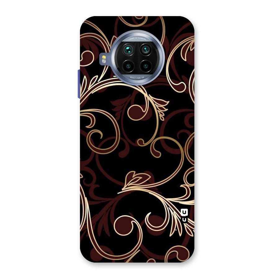 Golden Maroon Beauty Back Case for Mi 10i
