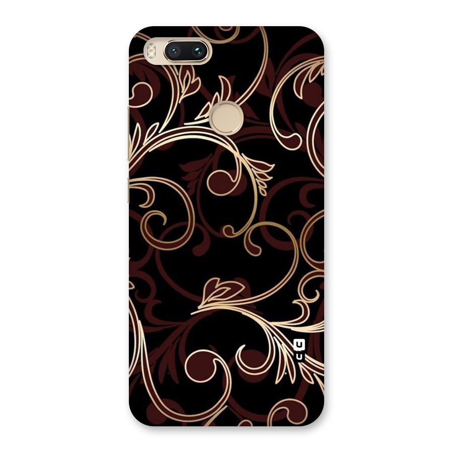 Golden Maroon Beauty Back Case for Mi A1