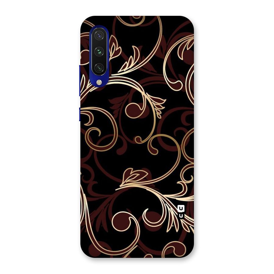 Golden Maroon Beauty Back Case for Mi A3