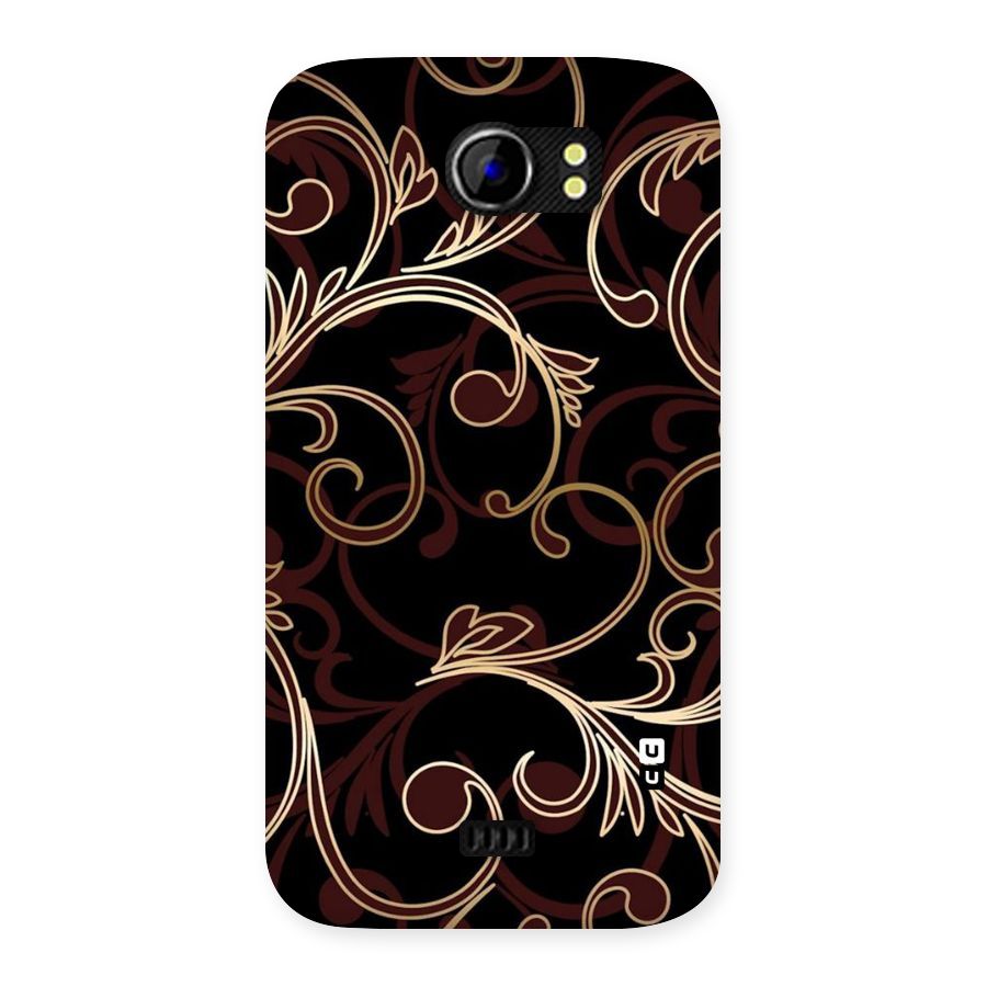 Golden Maroon Beauty Back Case for Micromax Canvas 2 A110