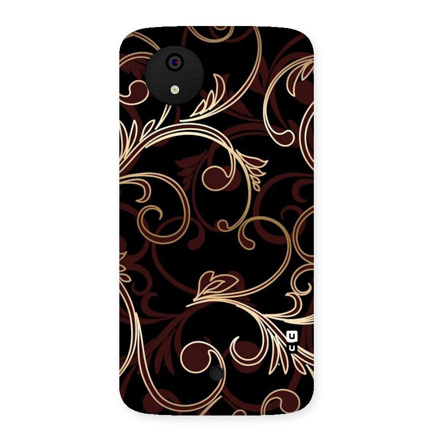 Golden Maroon Beauty Back Case for Micromax Canvas A1