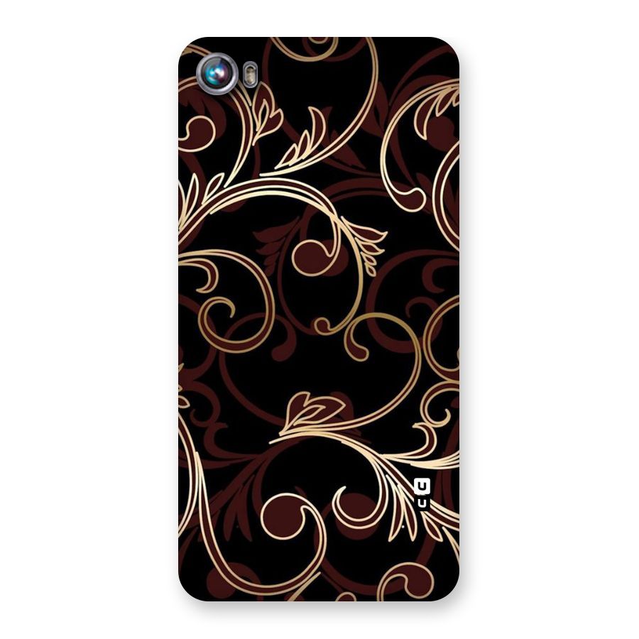 Golden Maroon Beauty Back Case for Micromax Canvas Fire 4 A107