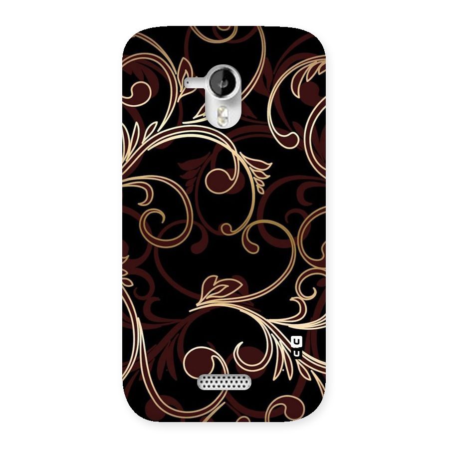 Golden Maroon Beauty Back Case for Micromax Canvas HD A116