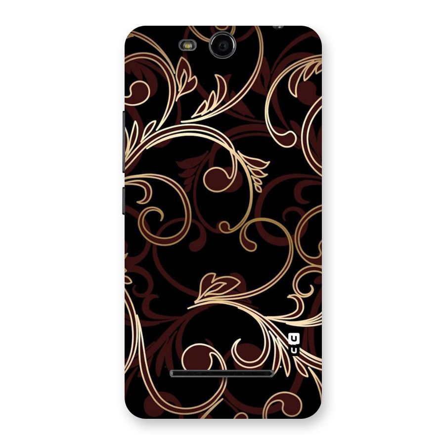 Golden Maroon Beauty Back Case for Micromax Canvas Juice 3 Q392