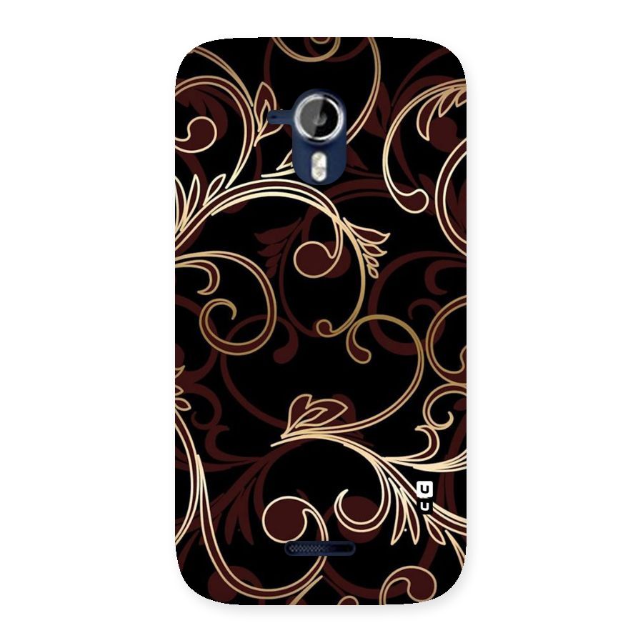 Golden Maroon Beauty Back Case for Micromax Canvas Magnus A117