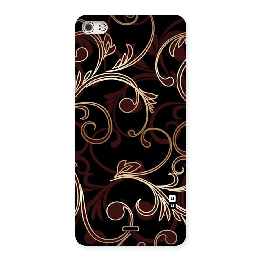 Golden Maroon Beauty Back Case for Micromax Canvas Silver 5