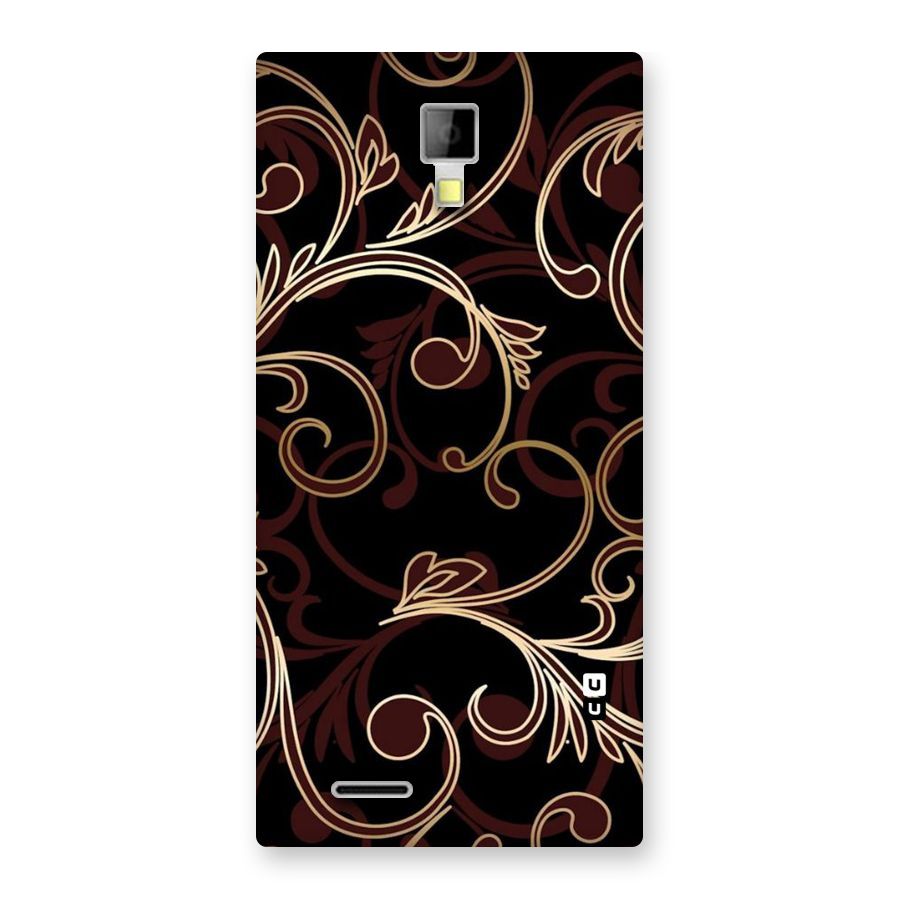 Golden Maroon Beauty Back Case for Micromax Canvas Xpress A99