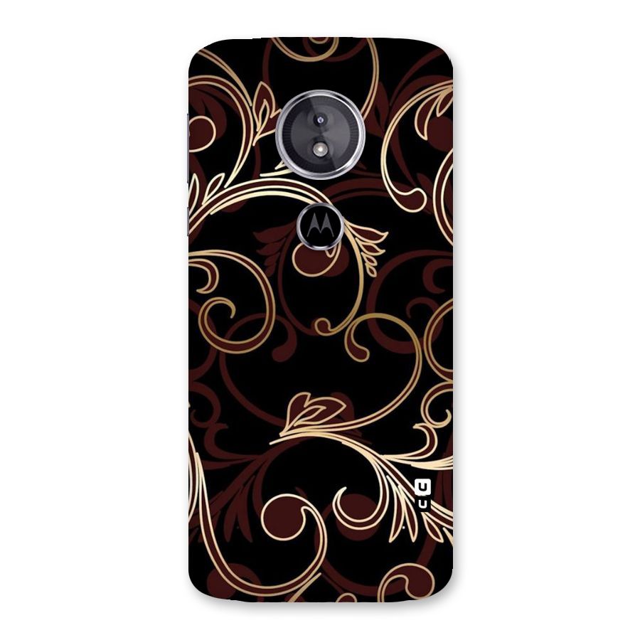 Golden Maroon Beauty Back Case for Moto E5