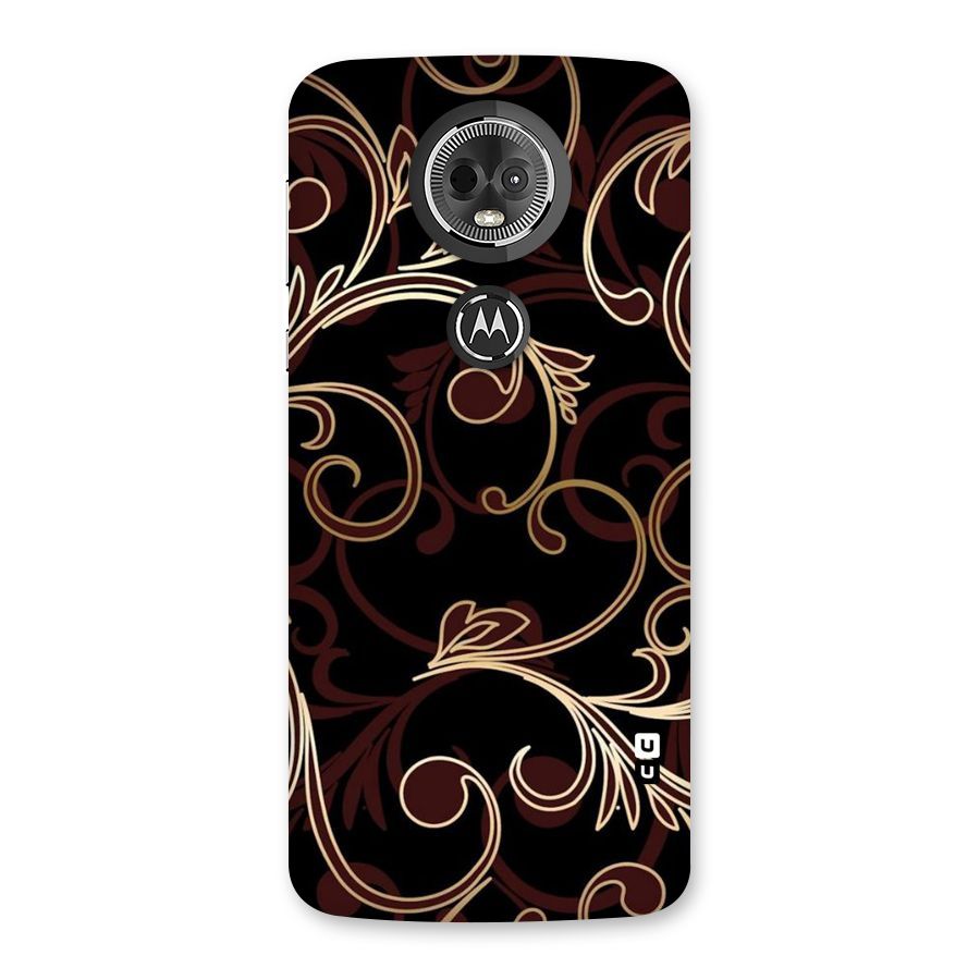 Golden Maroon Beauty Back Case for Moto E5 Plus