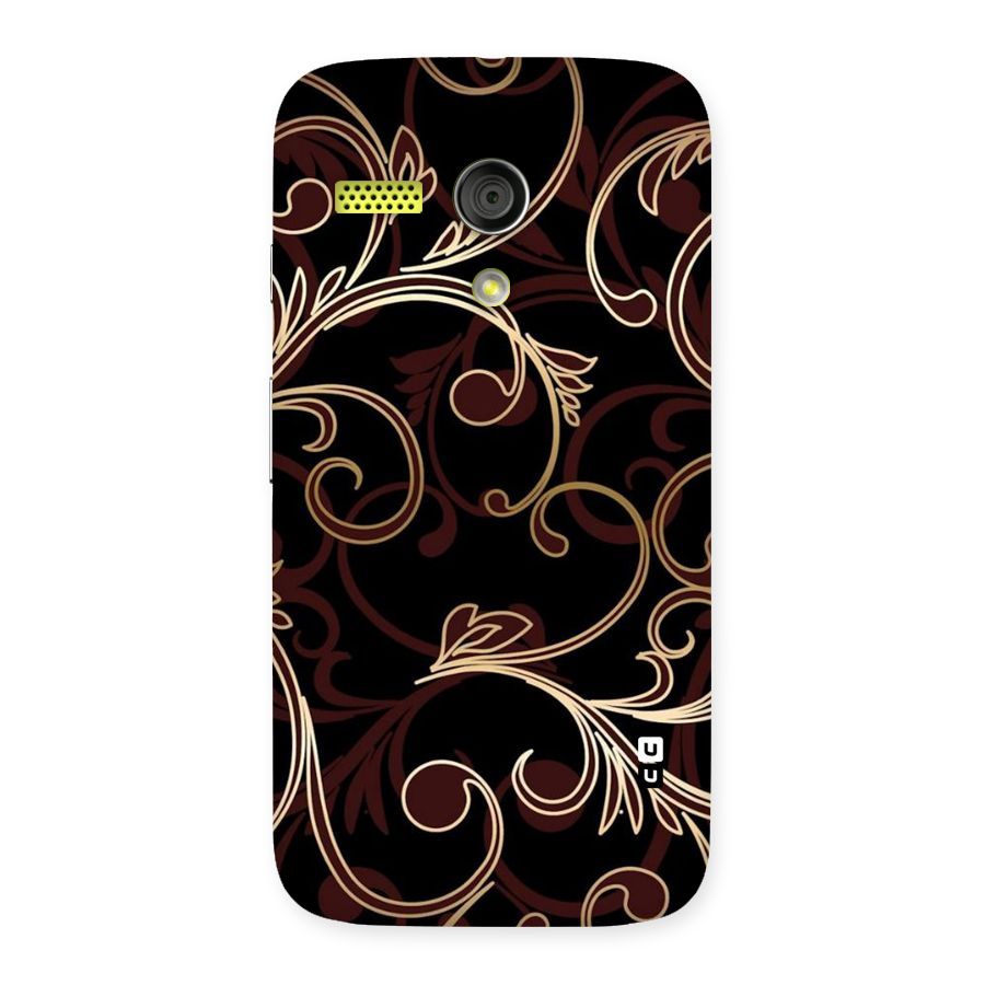 Golden Maroon Beauty Back Case for Moto G