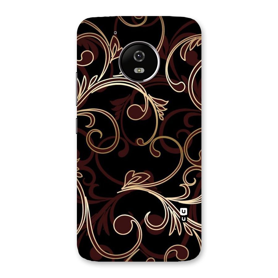 Golden Maroon Beauty Back Case for Moto G5