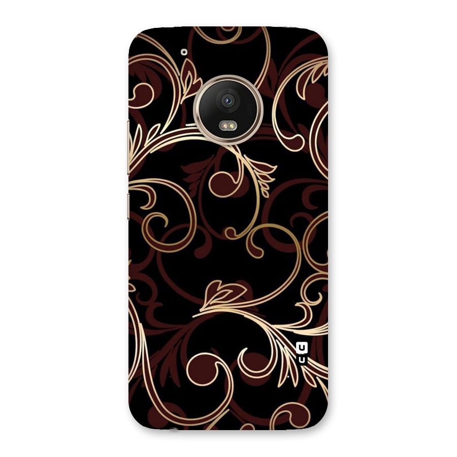 Golden Maroon Beauty Back Case for Moto G5 Plus