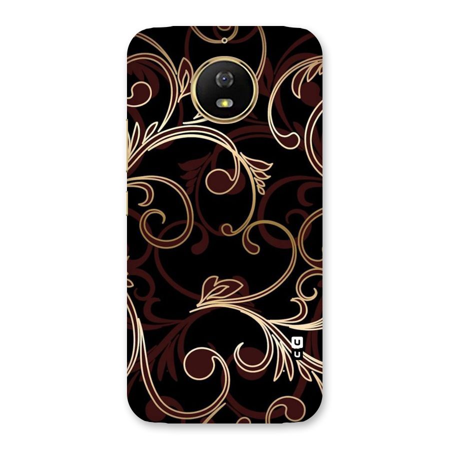 Golden Maroon Beauty Back Case for Moto G5s