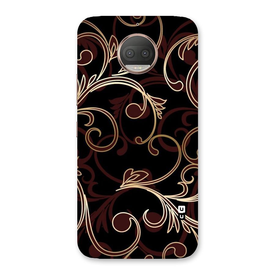 Golden Maroon Beauty Back Case for Moto G5s Plus