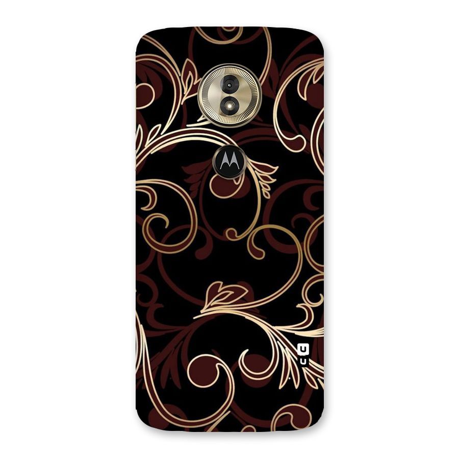 Golden Maroon Beauty Back Case for Moto G6 Play