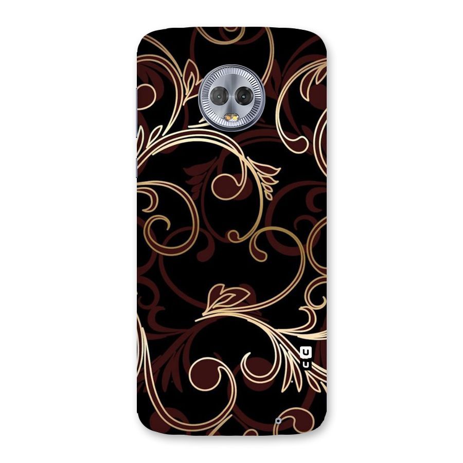 Golden Maroon Beauty Back Case for Moto G6 Plus