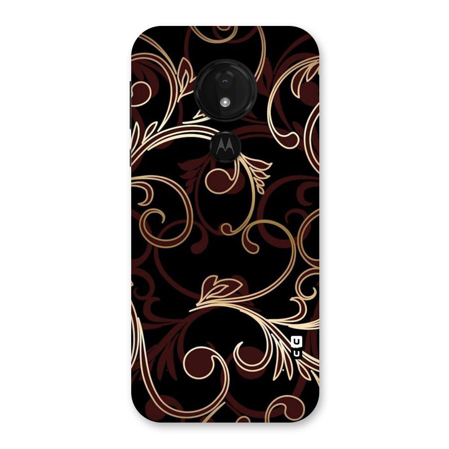 Golden Maroon Beauty Back Case for Moto G7 Power