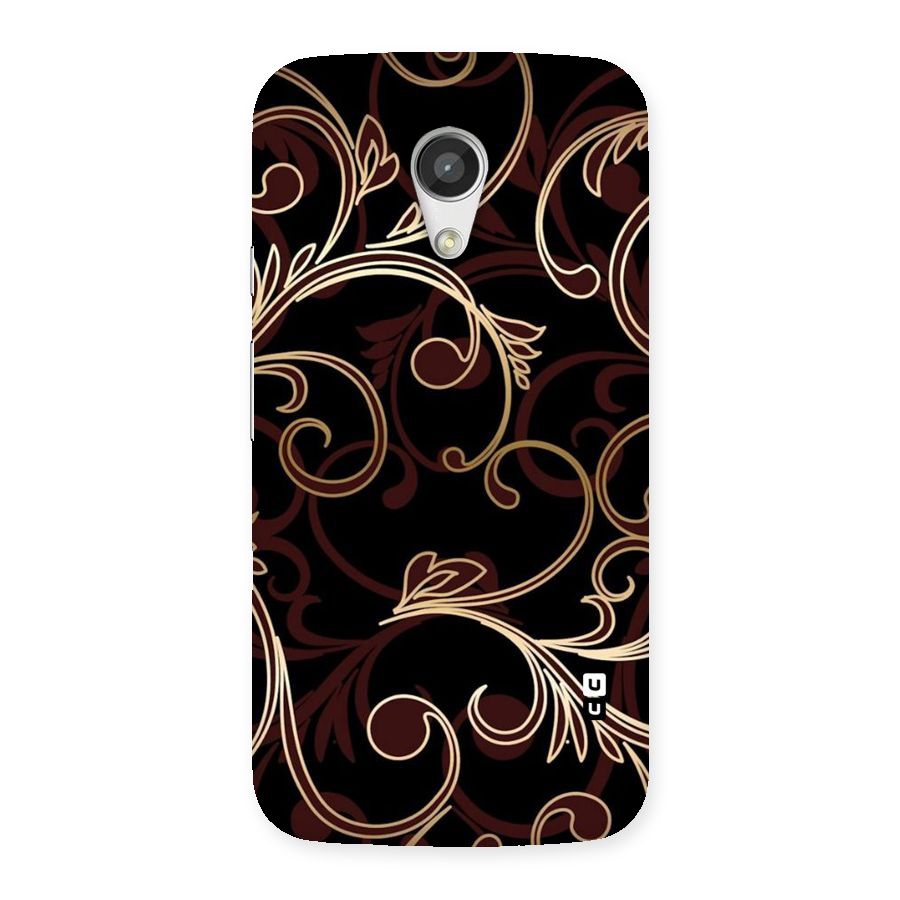 Golden Maroon Beauty Back Case for Moto G 2nd Gen