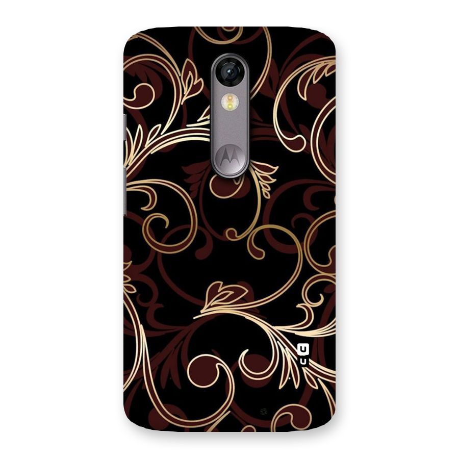 Golden Maroon Beauty Back Case for Moto X Force