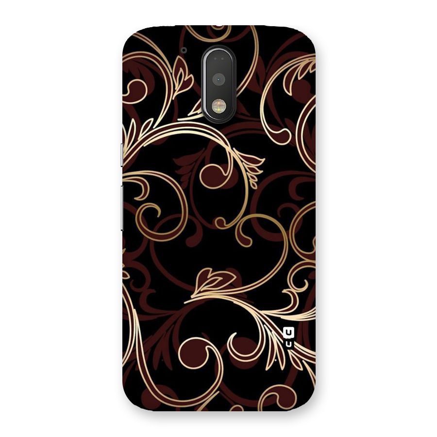 Golden Maroon Beauty Back Case for Motorola Moto G4