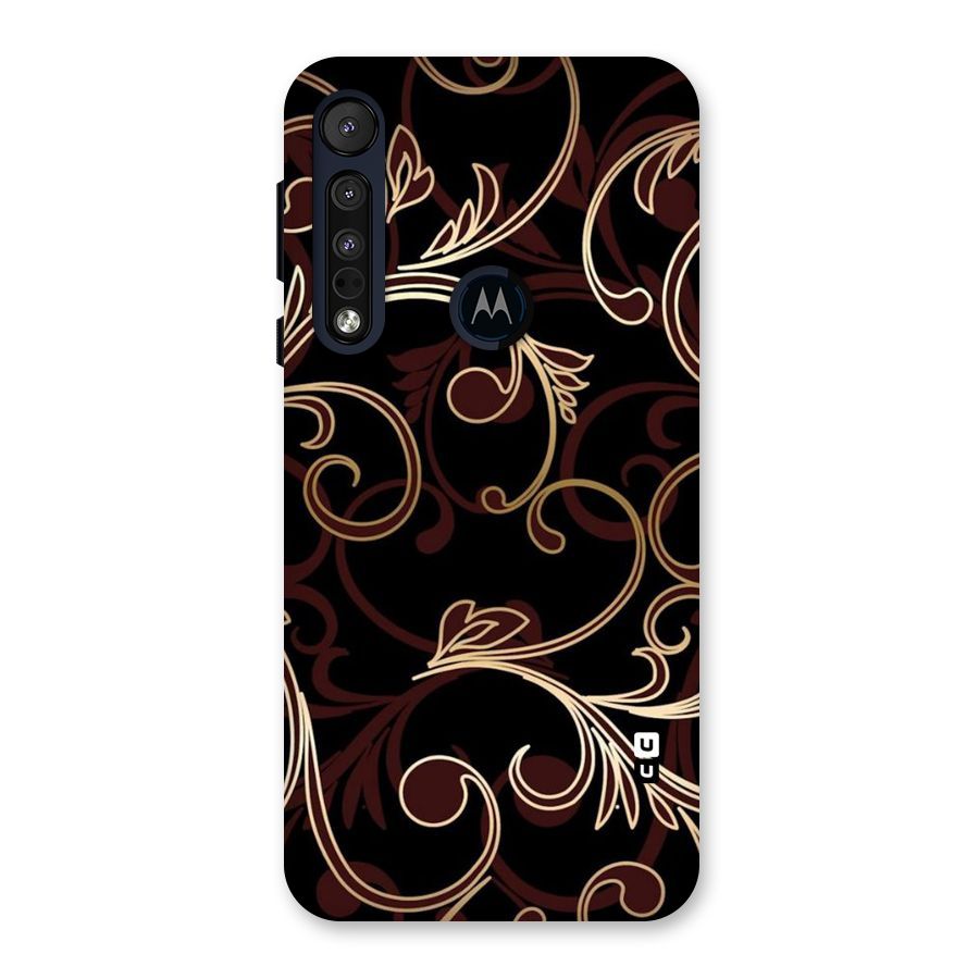 Golden Maroon Beauty Back Case for Motorola One Macro