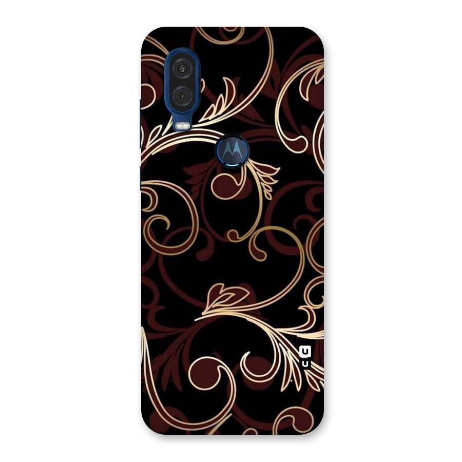 Golden Maroon Beauty Back Case for Motorola One Vision