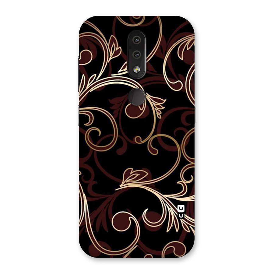Golden Maroon Beauty Back Case for Nokia 4.2