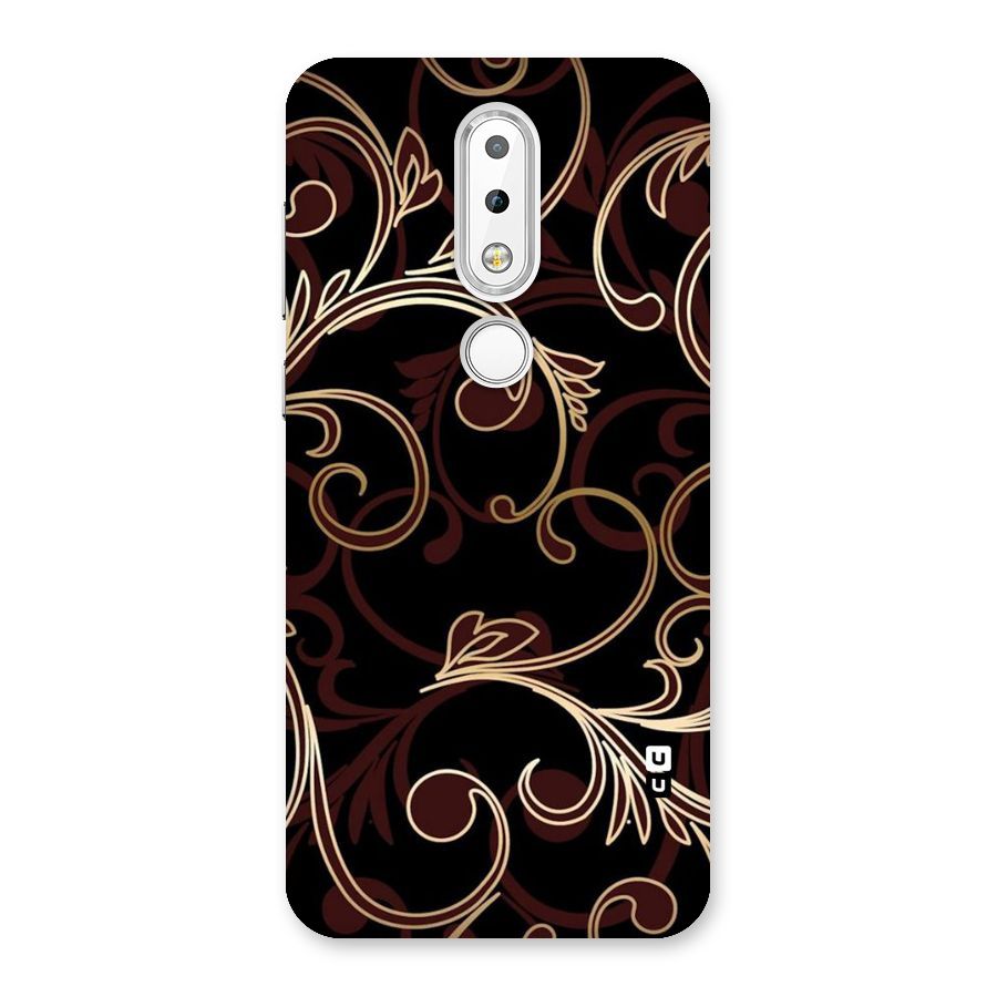 Golden Maroon Beauty Back Case for Nokia 6.1 Plus