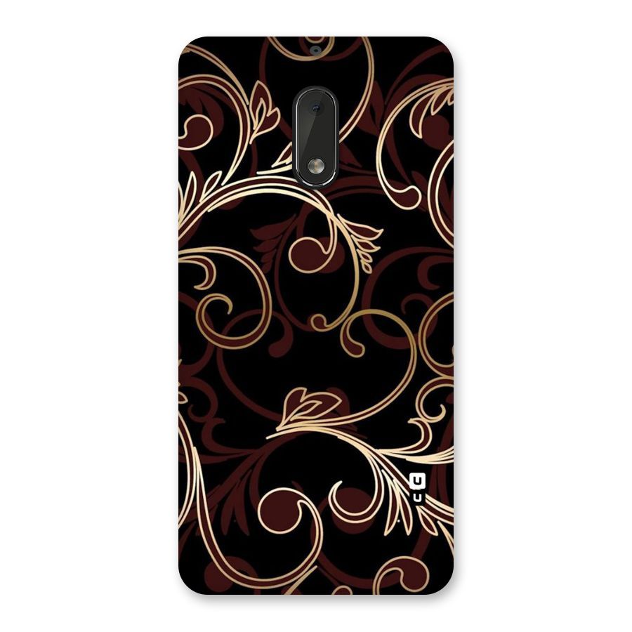 Golden Maroon Beauty Back Case for Nokia 6